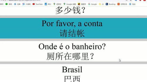 葡萄牙语基础入门教学